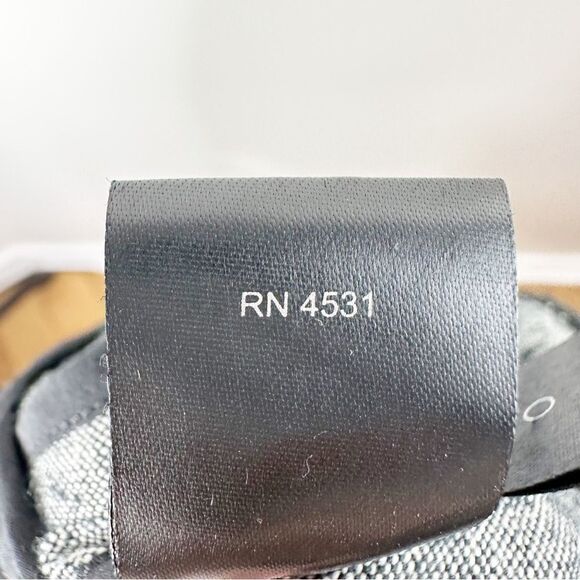 Narsico Rodriguez Linen/Silk Nubby Gray Sheath Dress w/Black Color-block Back 6 - Picture 15 of 15